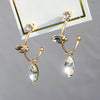 LAYLA Earring (silver post, ring type, swarovski) - Wingbling Global