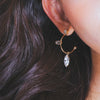 LAYLA Earring (silver post, ring type, swarovski) - Wingbling Global