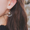 LUMIERE Earring (silver post, moon and sun motif) - Wingbling Global