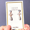 FORTUNA Earring (silver post) - Wingbling Global
