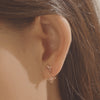 [14K Gold] Lichi Flower Earrings
