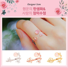  ALLIE Ring (12 birthflower, rose quartz) - Wingbling Global