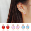 SHINING HEART Earring (silver pin) - Wingbling Global