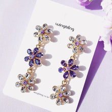  SO LIKE FLOWER Earring (silver pin, Swarovski) - Wingbling Global