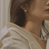 [925 Silver] Harmony Huggie Hoop Earrings