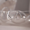 [925 Silver] Twin Huggie Hoop Earrings