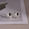 [925 Silver] Harmony Huggie Hoop Earrings