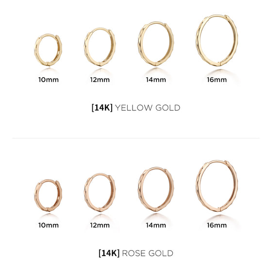 [14K Gold] Monde Hoop Earrings