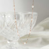 [14K Gold] Pearl Chain SLO Necklace