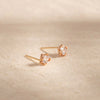 [14K GOLD] Drancy Stud Earrings