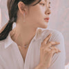 [925 silver] Floral Moonstone Ring
