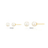 [OHMYGIRL YOOA][14K GOLD] PEARL SIMPLE STUD EARRINGS