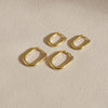 925 silver Oval Hoop Earrings