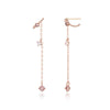 [14K Gold] Hash Morganite Earrings
