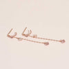 [14K Gold] Hash Morganite Earrings