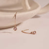 [14K Gold] Solid Morganite Earrings