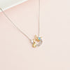 Cat hug butterfly Necklace