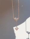 Goddess of Victory_Victoria Cube Drop Necklace
