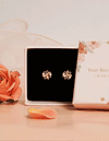 [14K Gold] Marie Birth Flower Stud Earrings