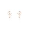 [925 silver] A piece of moonlight Earrings