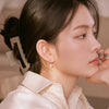[14K GOLD] Prince Pearl Drop Earrings