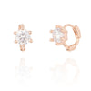 [925 silver] Shine Motion Hoop Earrings