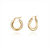 [925 Silver] Jenny Hoop Earrings