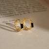 925 silver Bazel Hoop Earrings