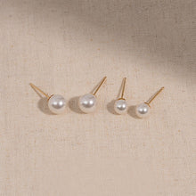  [OHMYGIRL YOOA][14K GOLD] PEARL SIMPLE STUD EARRINGS