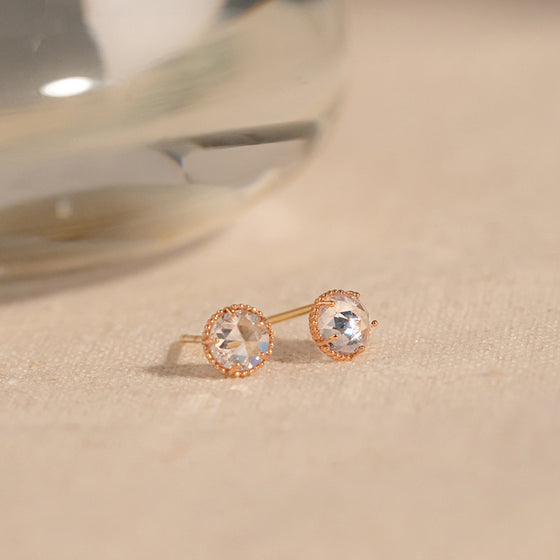 [14K GOLD] Promise Stud Earrings