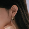 [925 Silver] Jenny Hoop Earrings