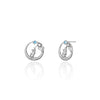 Cat Hug Moon Earrings