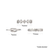 Mono Crumple Rings SET