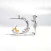 Garden Cat Wheel Earrings