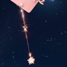  SHOOTING STAR BIRTHSTONE Earring (silver pin, swarovski) - Wingbling Global