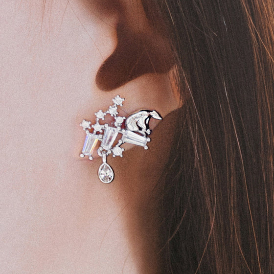 [STRAY KIDS LEE KNOW EARRINGS] TEAR OF GLACIER 1-POLAR BEAR Earrings