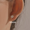 [(G)I-DLE MIYEON][14K Gold] 4-Prong Simple Lucent Stud Earrings