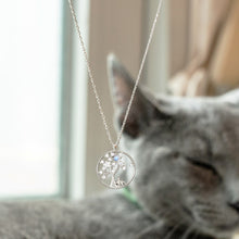  Lucky Tree Cat Necklace