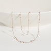[14K Gold] Pearl Chain SLO Necklace