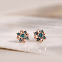  [14K Gold] Breeze Blue Diamond Earrings