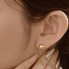 925 silver Round Huggie Earrings