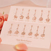 [14K Gold] Liel Birth Flower Drop Earrings