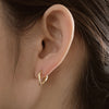 925 silver Sensual Hoop Earrings
