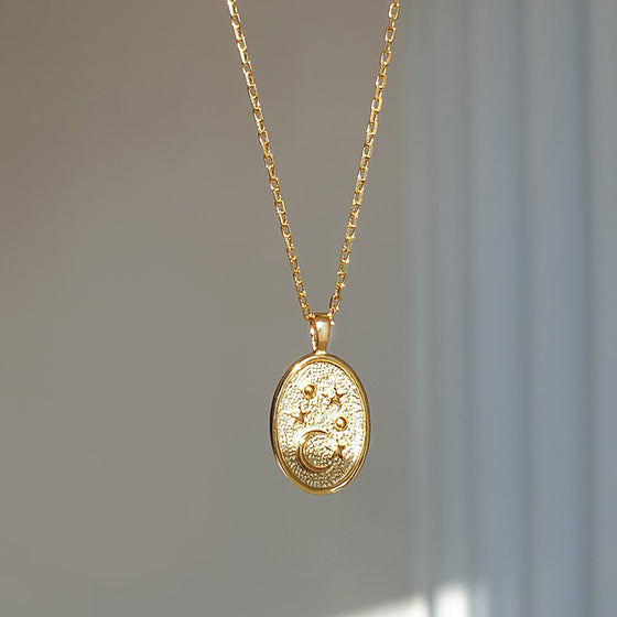 925 silver La Luna Coin Necklace