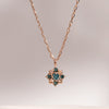 [14K Gold] Breeze Blue Diamond Necklace