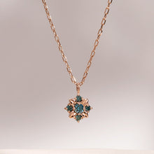  [14K Gold] Breeze Blue Diamond Necklace