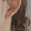 [14K Gold] Rudy Two-pin Ear cuff Earring