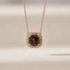 [18K Gold] Peleuche Smokey Quartz Necklace