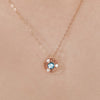 [14K Gold] Chloe Blue Topaz Necklace