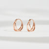 [14K Gold] Sleeve Hoop Earrings